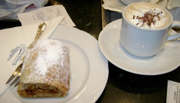 strudel and cappuccino-Vienna, Austria